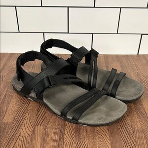 Merrell Women's Sandspur Rose Convert Sandals Women’s Size 10 US Black Leather